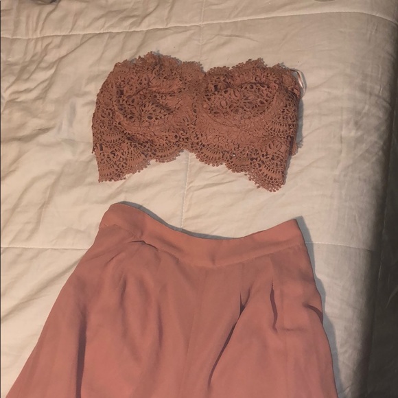 Fashion Nova Tops - A blush two piece set , never worn